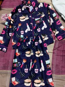 Cute Printed Pajama Set