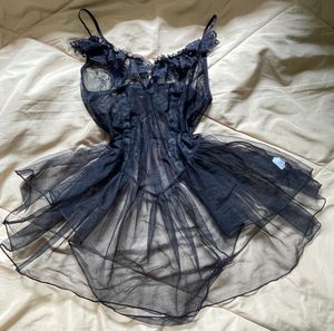 Black Lace & Mesh Babydoll Lingerie