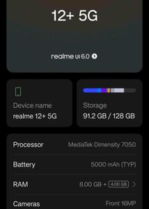 realme 12+ 5G (Pioneer Green, 8/128 GB)