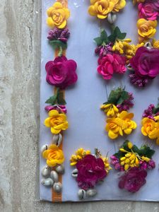 Haldi Ceremony artifical flower bridal set