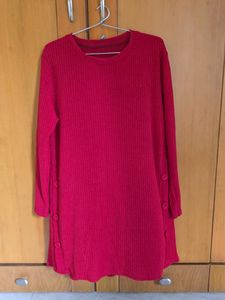 Red Long Sleeve Dress