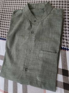 olive green shirt