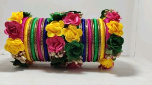 Haldi Bangle Set