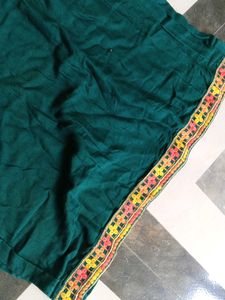 Green Embroidered Kurta Set