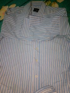 Strip Blue And White Shirt For Men