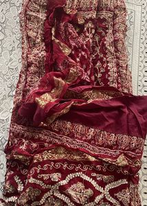 Maroon Festive Saree