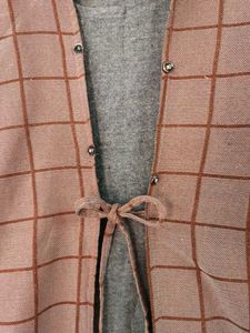 Checkered Open Front Top