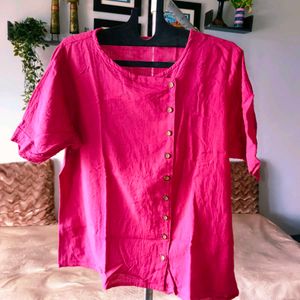 🛍️Pink Button-Down Top⭐⭐⭐⭐⭐