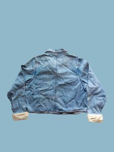 QIE GAO Women&#39;s Vintage Blue Denim Jacket