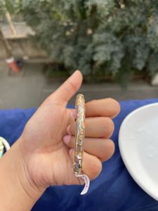 Floral Enamel Bangle Bracelets single