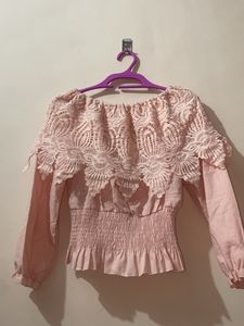 Pinterest Pink Off The Shoulder Top