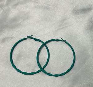 maatte Turquoise Hoop Earrings