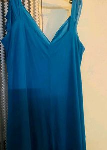 Blue Ruffle Dress