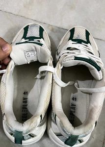 SOLEPLAY WHITE GREEN LIFESTYLE SNEAKERS UK7(41)