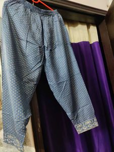Elegant grey kurta set