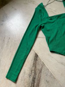 Green Corset Style Top