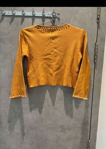 Mustard Knit Top