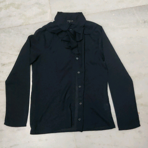 Besiva, Size - S, dark blue colour, ruffle neck
