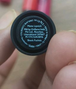 Three Oriflame Lipstick Used