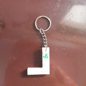 Initial L Keychain