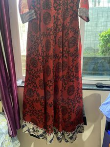 Chiffon Printed Gown