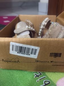 Sparkly Golden Baby Shoes