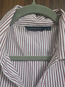 New Striped Button-Down Shirt