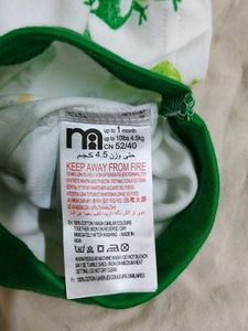 Set Of 2 - Mothercare Green Onesies