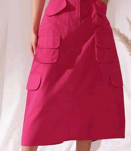 Pink Cargo Skirt
