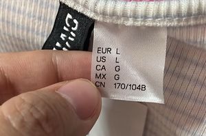 H&amp;M Striped Square Neck Top