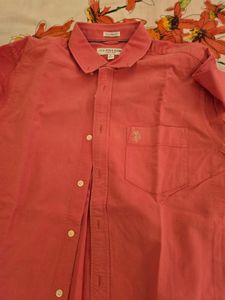 U.S. Polo Assn. Salmon Button Down