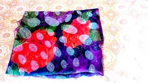 Floral Print Saree