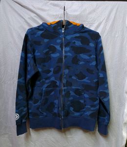BAPE Color Camo Tiger Full Zip Hoodie Blue