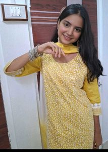 Yellow Embroidered Kurti Set