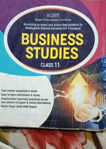 NCERT Class 11 Business Studies Textbook