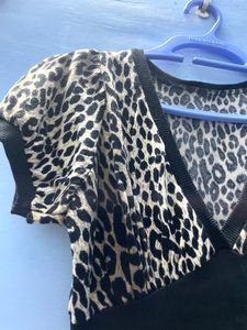 Short Leopard Print Dress