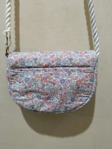 Small Floral Crossbody Bag with Rope Strap
