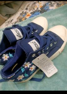 Blue BISC Canvas Sneakers
