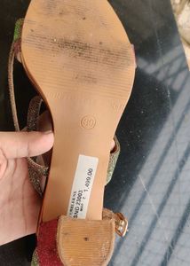 Multi Colour Party Wear Block Heels