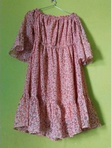 Floral Off-the-Shoulder Dress