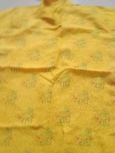 Yellow Printed Ethnic Kurta