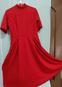 Red Fit & Flare Dress