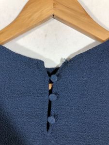 Zara Navy Blue Casual Top(Women’s)