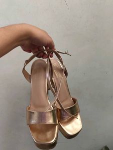 Rose Gold Platform Heels