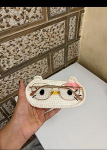 Hello Kitty Glasses Case crochet - Handmade