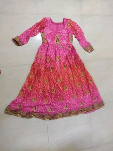 Pink Orange Gown