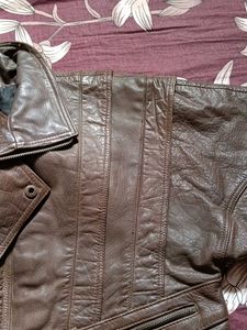 Brown pure Leather Jacket