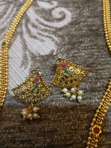 Mangalsutra With Earrings