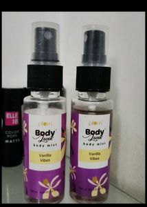 Combo Of Plum Vanilla Vibes Body Mist
