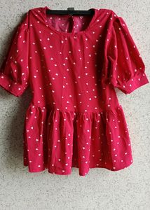 Beautiful Red Peplum Top ♥️